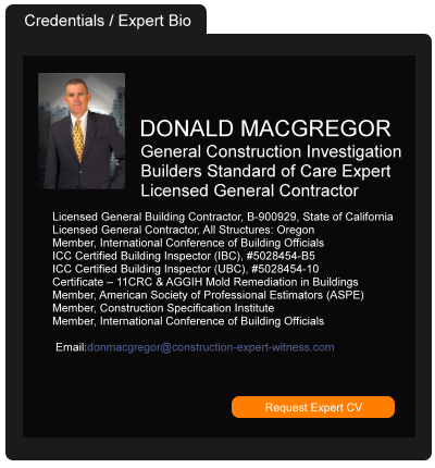 Fairfield Connecticut building code expert witness